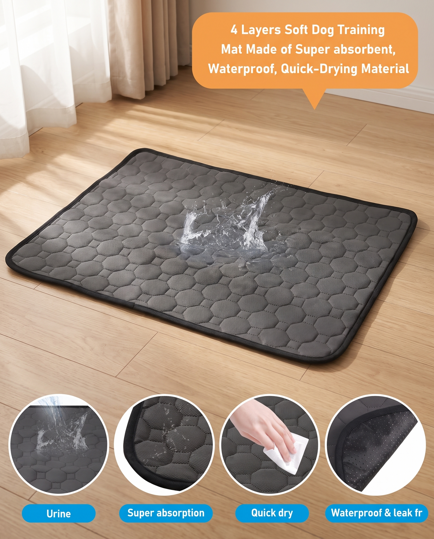 Denwell™ Premium Washable Dog Pee Mat