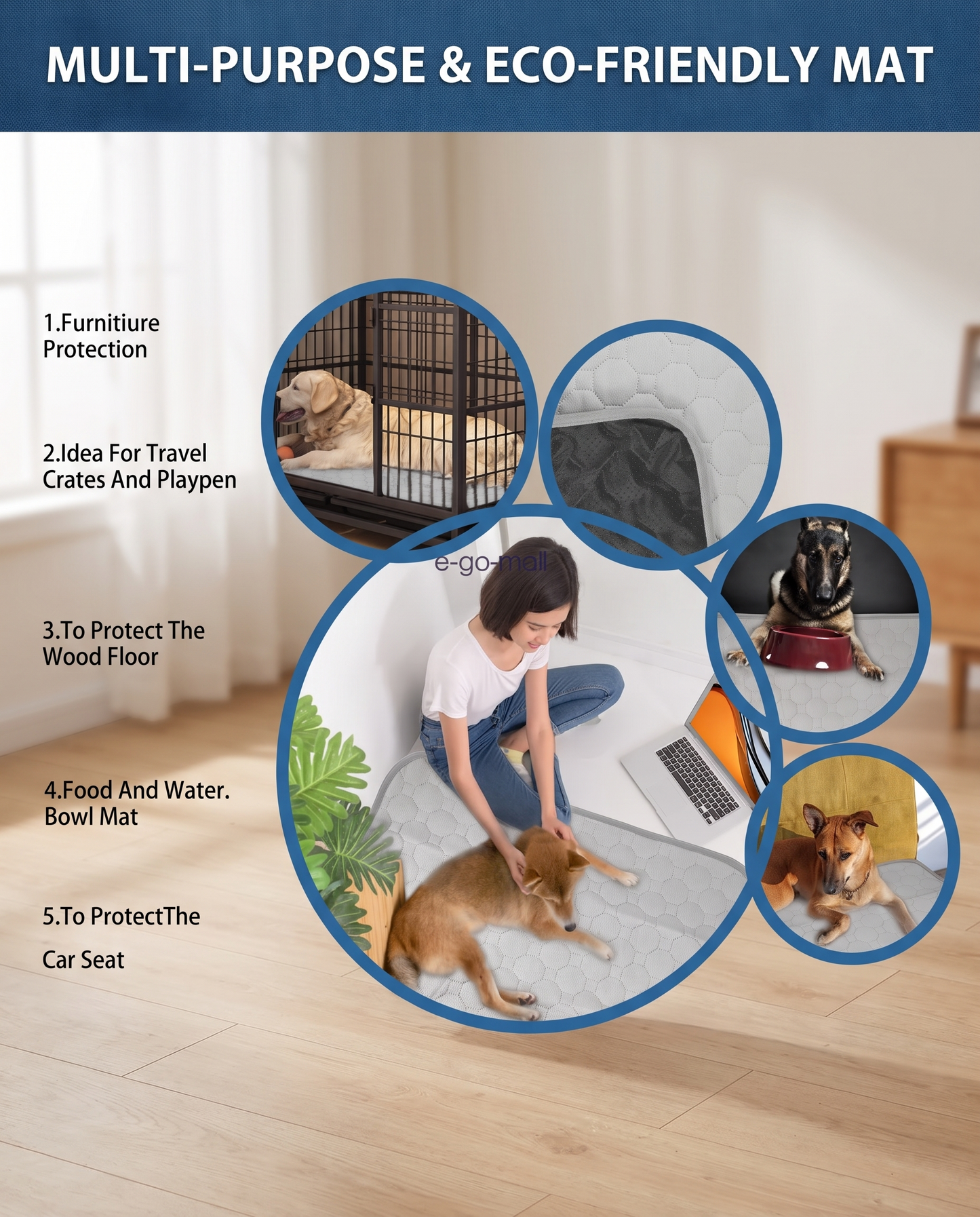 Denwell™ Premium Washable Dog Pee Mat